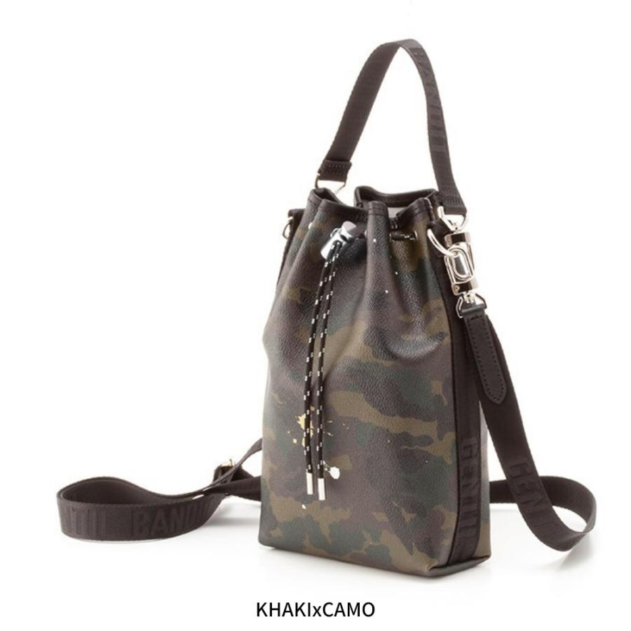 GENTIL BANDIT ジャンティバンティ 巾着バッグ 迷彩 New!!2WAY 巾着