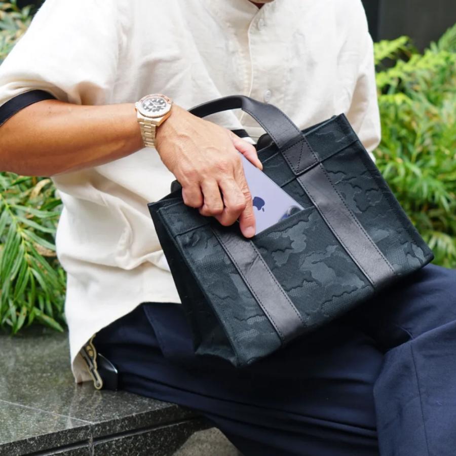 GENTIL BANDIT ジャンティバンティ トートバッグ LABEL NOIR スクエア