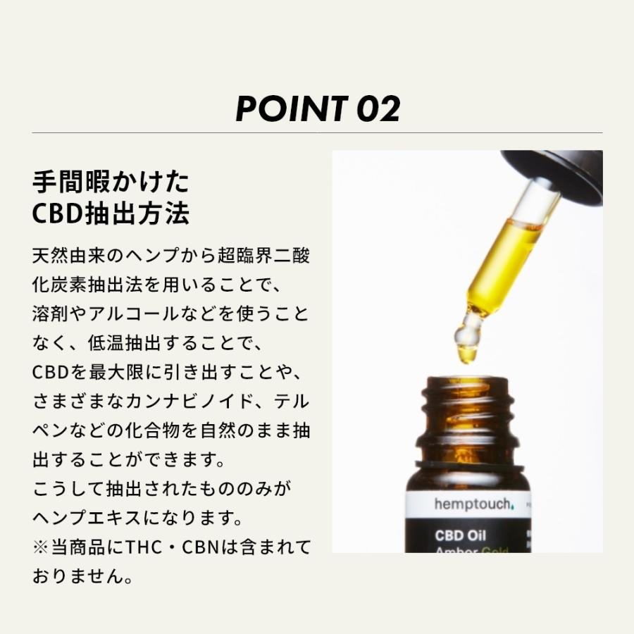 hemptouch ヘンプタッチ CBDオイル ゴールド 15%濃度 CBD含有1500mg