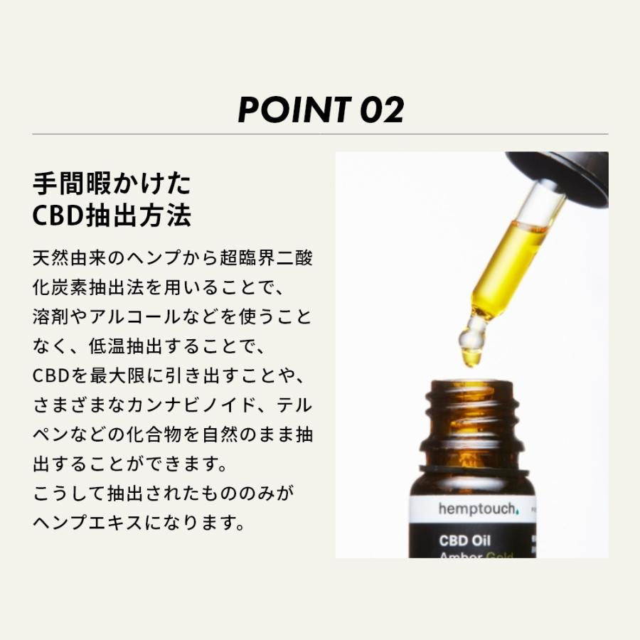hemptouch ヘンプタッチ CBDオイル ゴールド 5%濃度 CBD含有量500mg