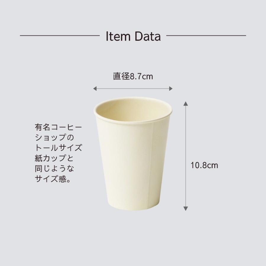 ideaco（イデアコ） b fiber カップ 同色4個入 まるで紙コップ 割れ