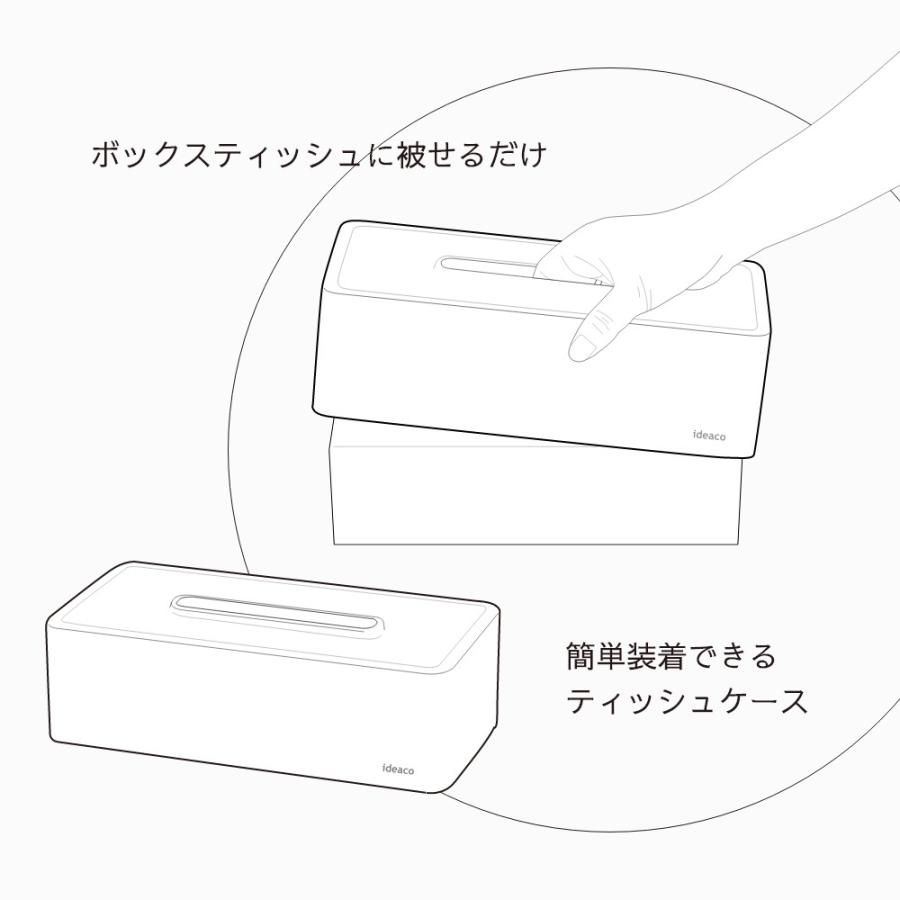 ideaco イデアコ ティッシュケース グランルーフ granroof 箱ティッシュ専用 | ideaco | 05