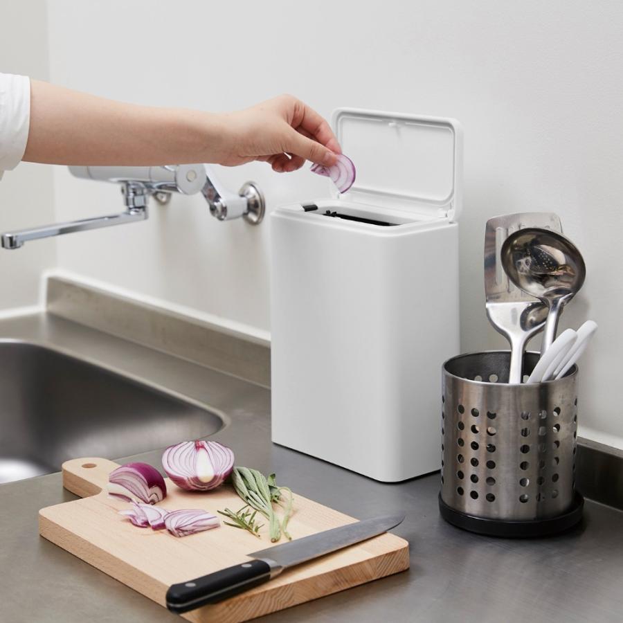 ideaco イデアコ 密閉 フタ付き ポリ袋が見えないゴミ箱 チューブラー ミディアム フラップ TUBELOR medium flap | ideaco | 19