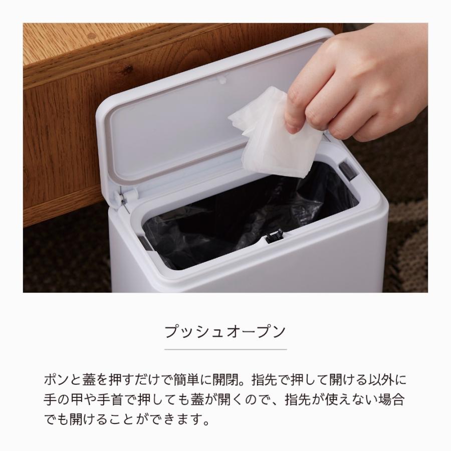 ideaco イデアコ 密閉 フタ付き ポリ袋が見えないゴミ箱 チューブラー ミディアム フラップ TUBELOR medium flap | ideaco | 09