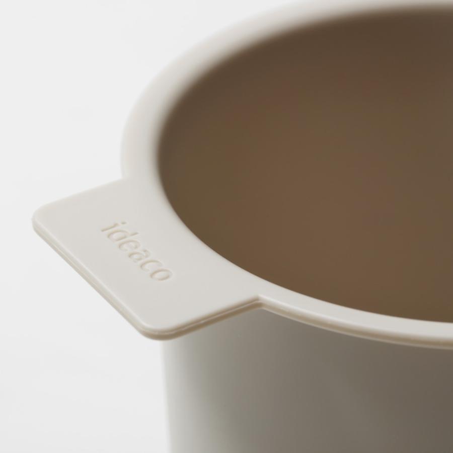 ideaco イデアコ コンパクトに分別出来るゴミ箱 niko ミニカップ付き 幅31.5cm x 高さ26.5cm 奥行き13.5cm 丸型 | ideaco | 18