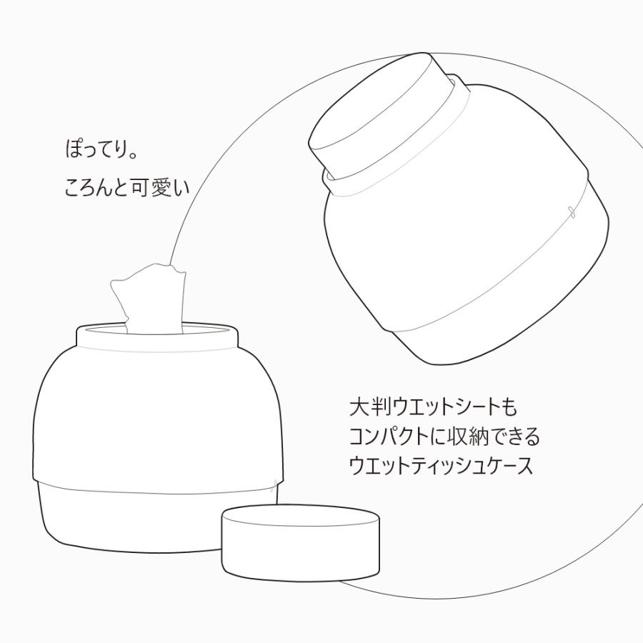 ideaco イデアコ 大判対応 ウェットティッシュケース Mochi Moco モチモコ | ideaco | 06