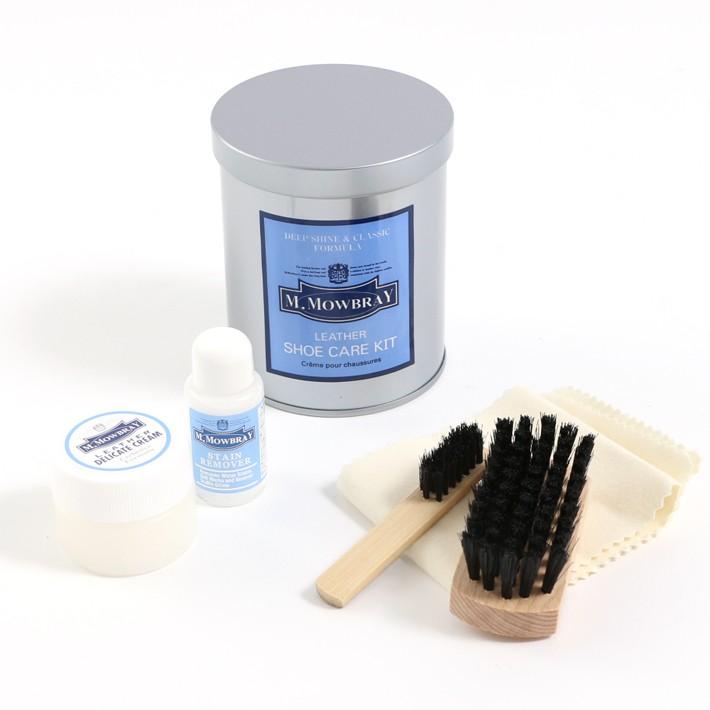 M.MOWBRAY モゥブレィ セントアンドリューセット レザーケアキット<br>お手入れ 靴磨き ミニ缶 デリケートクリーム 皮革 ミニサイズ 汚れ落とし ツヤ | M.MOWBRAY | 04