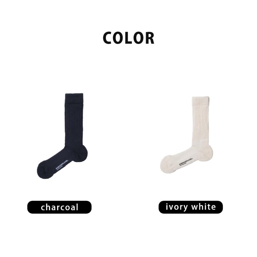 マーキープレイヤー 靴下 ハイブリッド リブ ソックス 日本製 レギュラー | MARQUEE PLAYER | 12