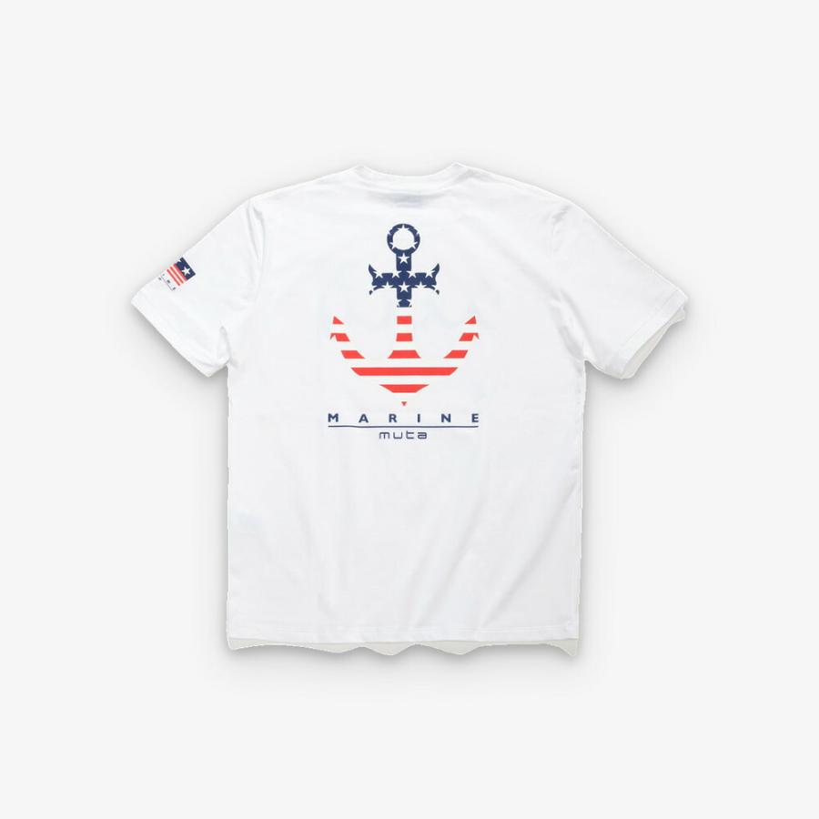 muta MARINE（ムータマリン） PALM WAVE ストレッチTシャツ MMMP