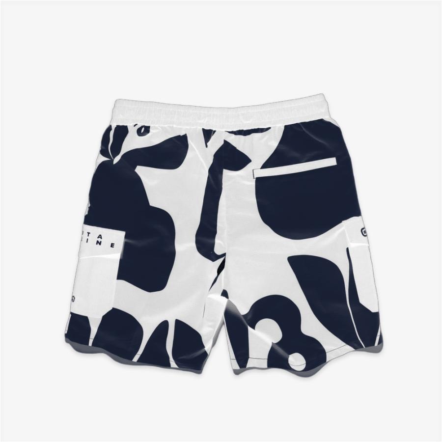 muta MARINE ムータ マリン ショートパンツ ボタニカル柄 カーゴ スイムパンツ MMSG-240708 ショーツ ボトムス 海パン 半ズボン ネイビー ベージュ イエロー | muta | 05