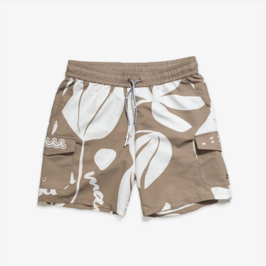 muta MARINE ムータ マリン ショートパンツ ボタニカル柄 カーゴ スイムパンツ MMSG-240708 ショーツ ボトムス 海パン 半ズボン ネイビー ベージュ イエロー | muta | 06