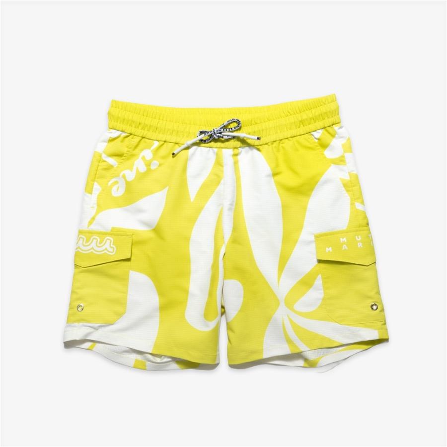 muta MARINE ムータ マリン ショートパンツ ボタニカル柄 カーゴ スイムパンツ MMSG-240708 ショーツ ボトムス 海パン 半ズボン ネイビー ベージュ イエロー | muta | 07