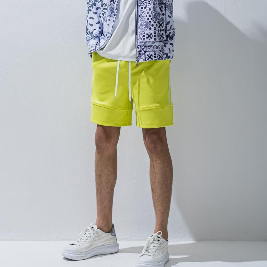 RESOUND CLOTHING リサウンドクロージング ショーツ TYLER LINE SHORTS RC28-HP-001BLACK GREYxLINE WHITE LIME RESOUND CLOTHING GREYxLINE WHITE