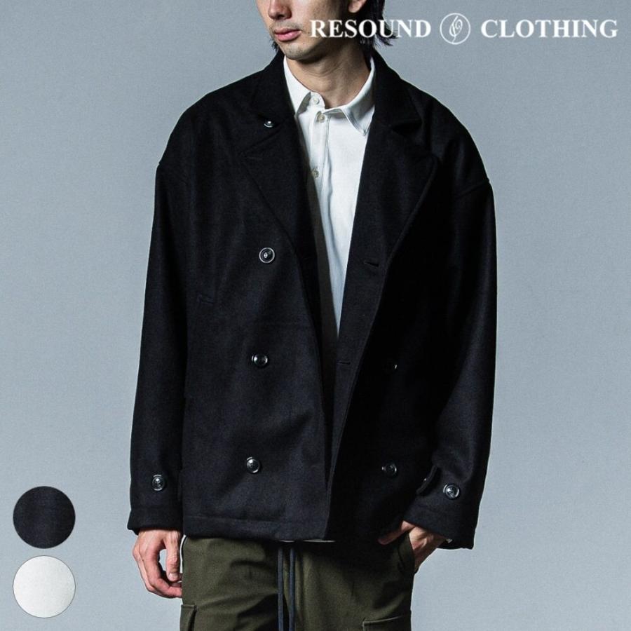 リサウンドクロージング　洗えるピーコート　サイズ3 RESOUND CLOTHING（リサウンドクロージング） MELTON OVER PCOAT RC33