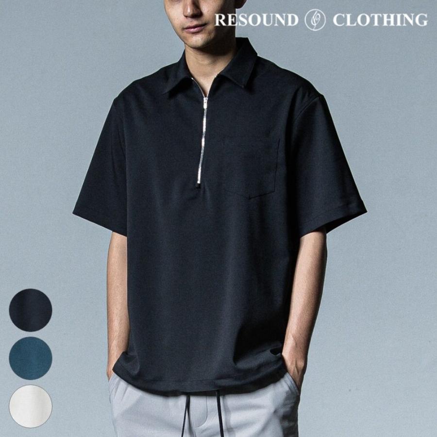 RESOUND CLOTHING リサウンドクロージング 半袖シャツ 開襟 黒M RESOUND CLOTHING（リサウンドクロージング） PULLOVER HALF SHIRT
