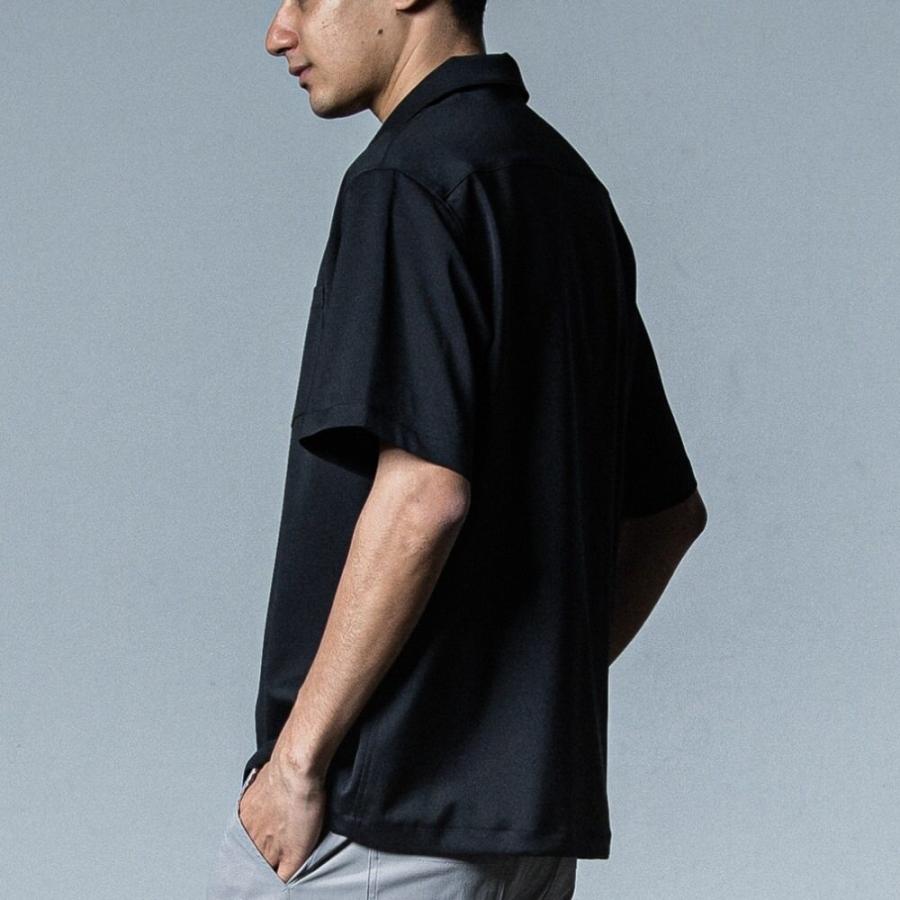 RESOUND CLOTHING リサウンドクロージング 半袖シャツ 開襟 黒M RESOUND CLOTHING（リサウンドクロージング） PULLOVER HALF SHIRT
