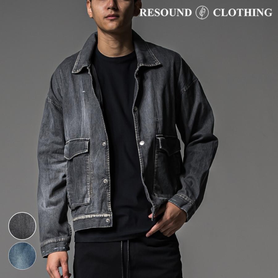 RESOUND CLOTHING/ライトオンスデニムジャケット RESOUND CLOTHING（リサウンドクロージング） LDENIM AG FLIGHT JK
