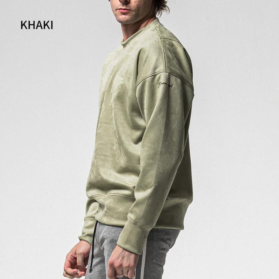 RESOUND CLOTHING リサウンドクロージング トレーナー SUEDE DROP TRAINER RC38-C-005 スウェット スエードジャージー ブラック カーキ ブラウン 母の日_13