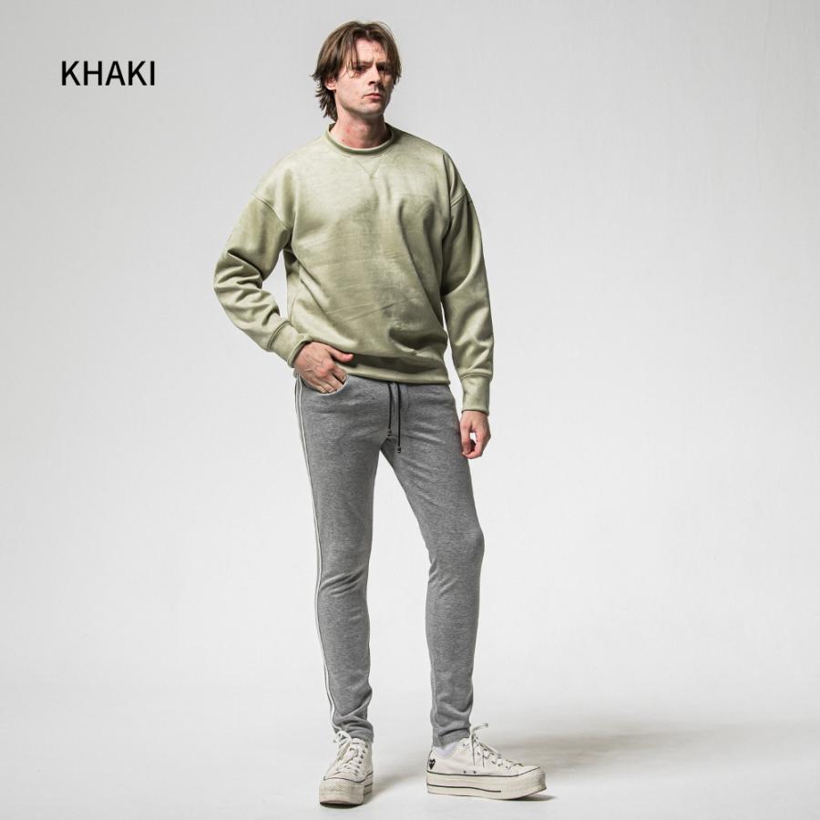 RESOUND CLOTHING リサウンドクロージング トレーナー SUEDE DROP TRAINER RC38-C-005 スウェット スエードジャージー ブラック カーキ ブラウン 母の日_14