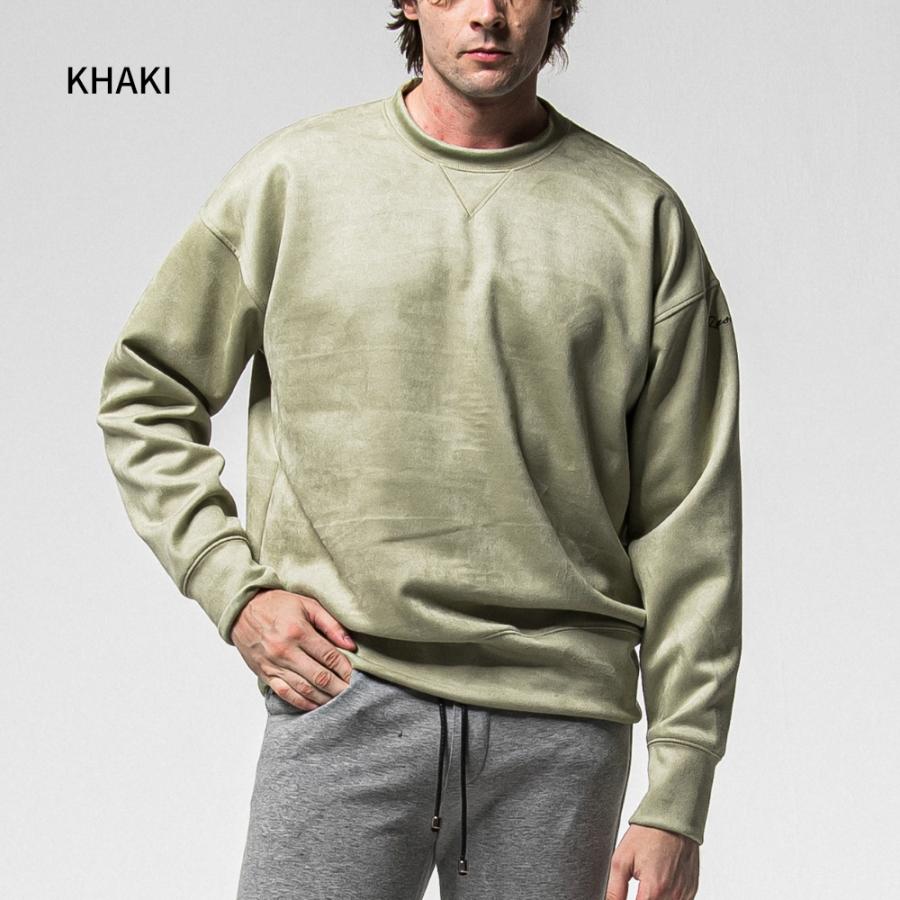 RESOUND CLOTHING リサウンドクロージング トレーナー SUEDE DROP TRAINER RC38-C-005 スウェット スエードジャージー ブラック カーキ ブラウン 母の日_15