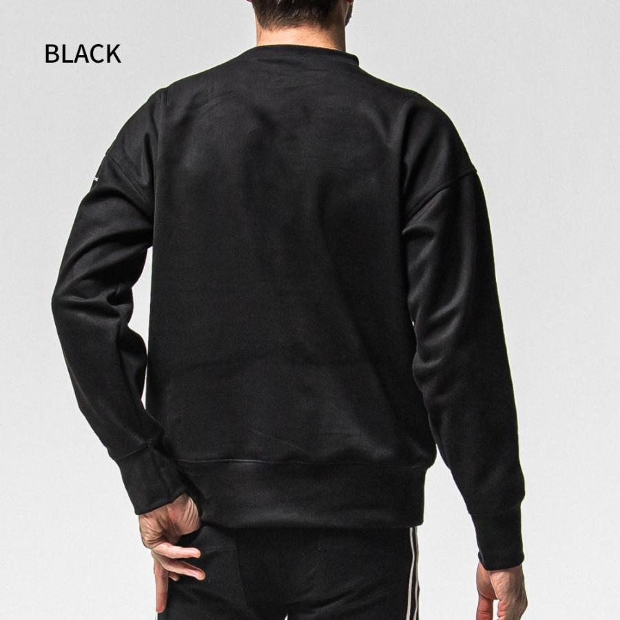 RESOUND CLOTHING リサウンドクロージング トレーナー SUEDE DROP TRAINER RC38-C-005 スウェット スエードジャージー ブラック カーキ ブラウン 母の日_5