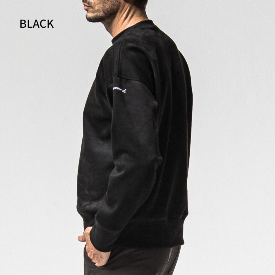 RESOUND CLOTHING リサウンドクロージング トレーナー SUEDE DROP TRAINER RC38-C-005 スウェット スエードジャージー ブラック カーキ ブラウン 母の日_6