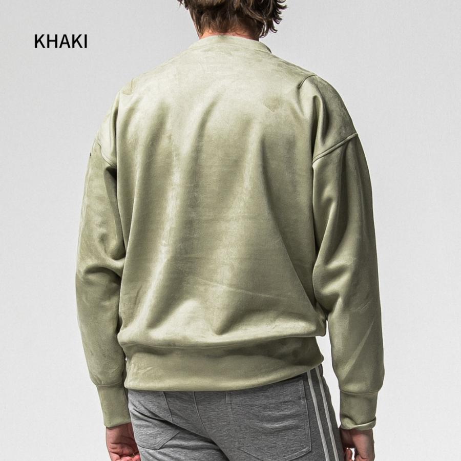 RESOUND CLOTHING リサウンドクロージング トレーナー SUEDE DROP TRAINER RC38-C-005 スウェット スエードジャージー ブラック カーキ ブラウン 母の日_12