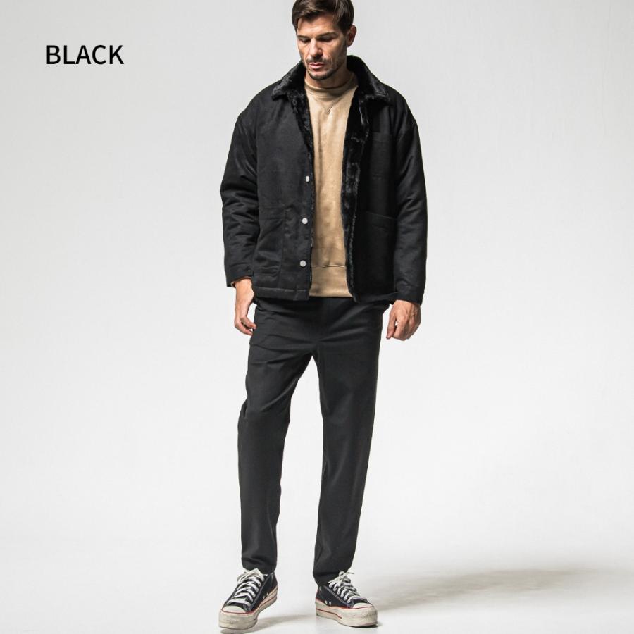RESOUND CLOTHING リサウンドクロージング ジャケット SUEDE FUR CAVER ALL RC38-JK-003 ファー スエード ムートン 高級感 ブラック ブラウン 父の日の画像