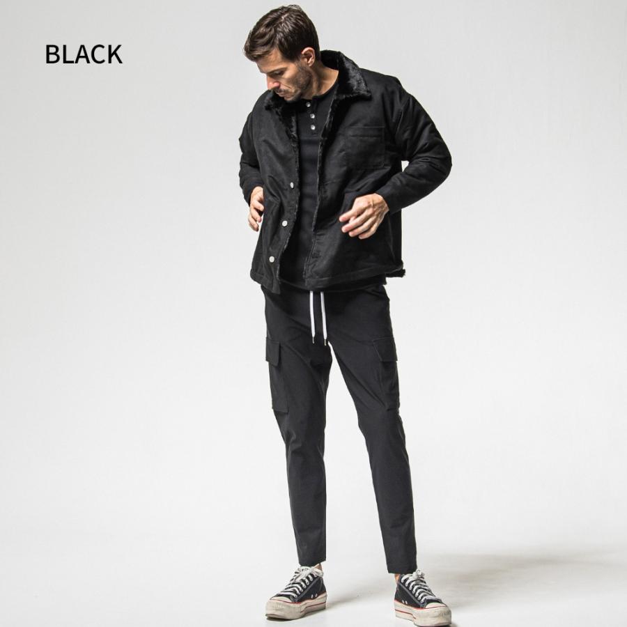 RESOUND CLOTHING リサウンドクロージング ジャケット SUEDE FUR CAVER ALL RC38-JK-003 ファー スエード ムートン 高級感 ブラック ブラウン 父の日の画像
