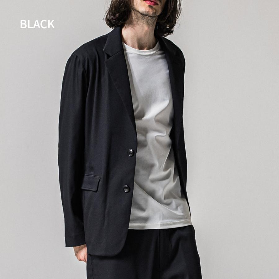 RESOUND CLOTHING リサウンドクロージング ジャケット GARY LOOSE JACKET RC39-JK-001 テーラードジャケット ジャージ ブラック ナイロンブラック 2026ss 父の日の画像
