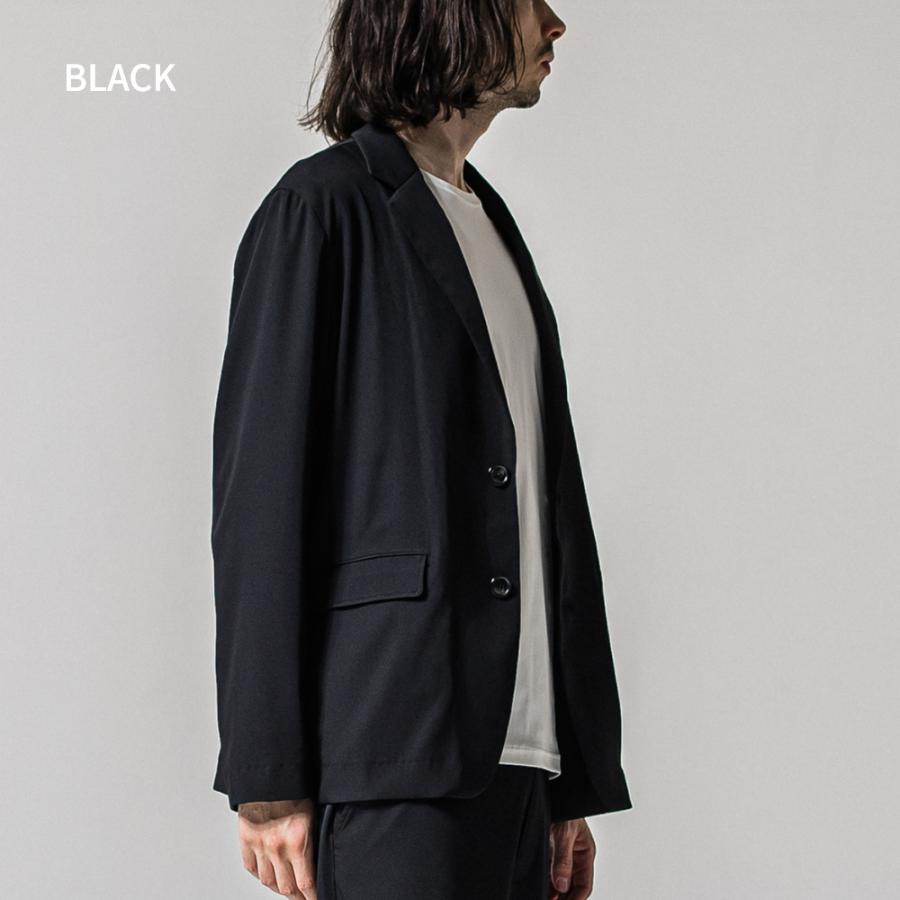 RESOUND CLOTHING リサウンドクロージング ジャケット GARY LOOSE JACKET RC39-JK-001 テーラードジャケット ジャージ ブラック ナイロンブラック 2026ss 父の日の画像