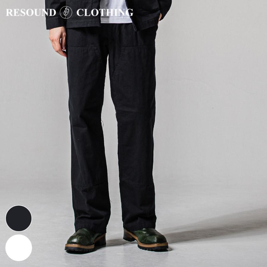 【美品】RESOUND CLOTHING リサウンド クロージング パンツ ブラック 黒 サイズ:2 | 22SS レイチェル トラックパンツ (RACHEL PT) | ボトムス ズボン【メンズ】【中古】 RESOUND CLOTHING（リサウンドクロージング） デニム DOUBLE KNEE PT
