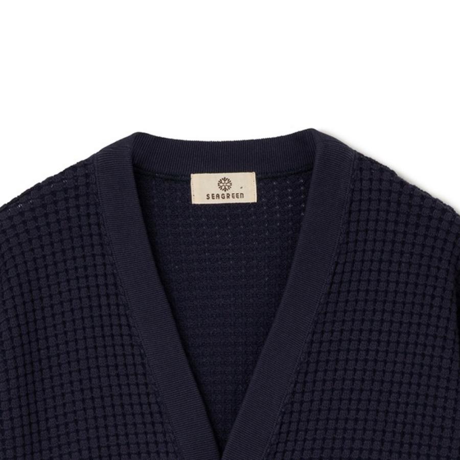 SEAGREEN（シーグリーン） BIG WAFFLE CARDIGAN MSEA24S8282-M