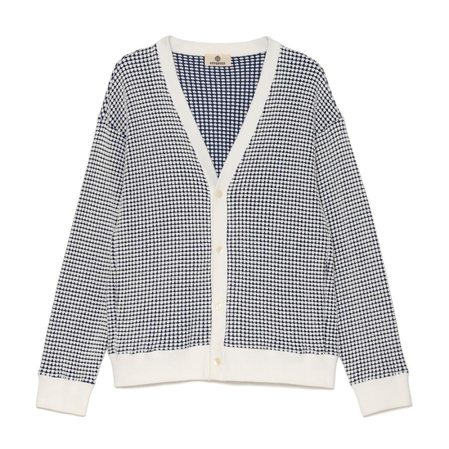 SEAGREEN（シーグリーン） BIG WAFFLE CARDIGAN MSEA24S8282-M