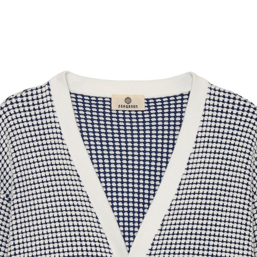SEAGREEN（シーグリーン） BIG WAFFLE CARDIGAN MSEA24S8282-M