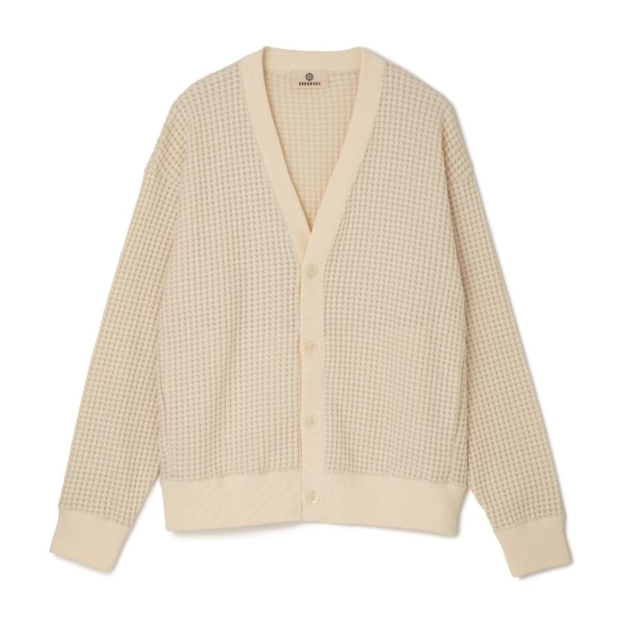 SEAGREEN（シーグリーン） BIG WAFFLE CARDIGAN MSEA24S8282-M