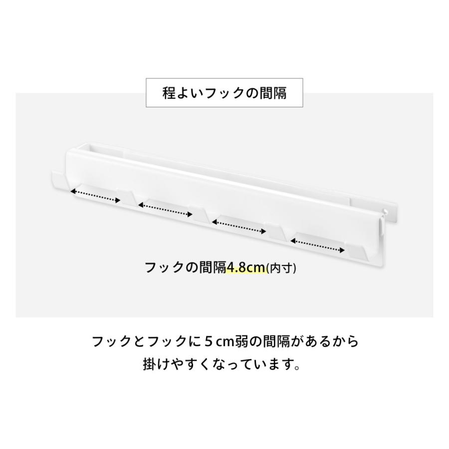 山崎実業  カラーボックスに差し込めるフック5連 スマート smart 10070 10071 |  | 07