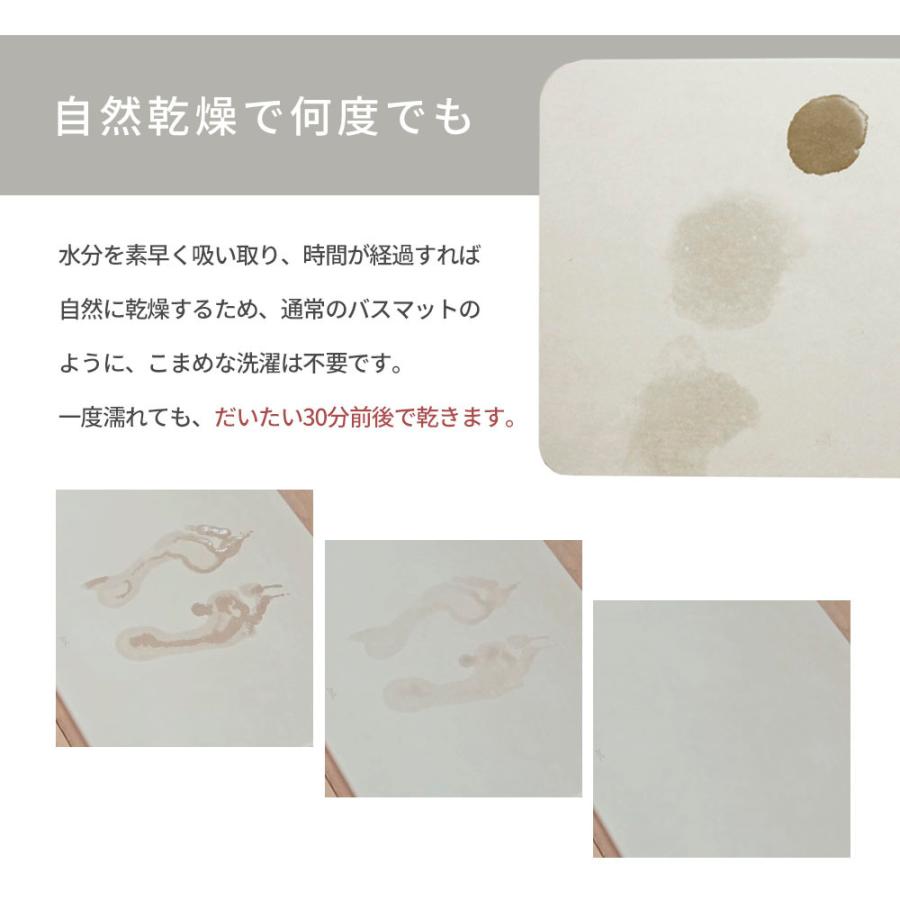 soil large ソイル バスマット ラージ 珪藻土 湿気 速乾 調湿 バス用品 母の日の画像
