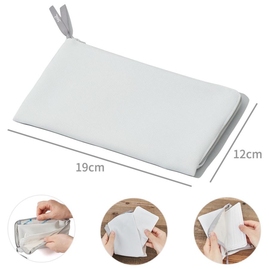 Soil ソイル マスクケース MASK CASE 消臭 脱臭 湿気 吸湿 珪藻土 けいそうど イスルギ 左官 風邪 ウィルス インフルエンザ 花粉 PM2.5 洗濯OK | SOIL(ファッション) | 05