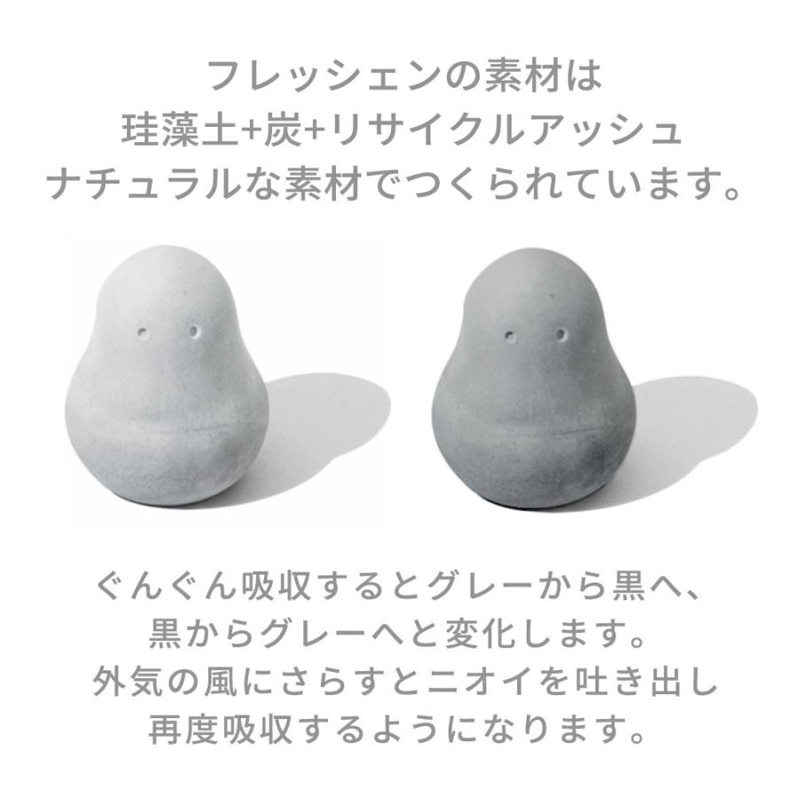 Soil ソイル フレッシェン 3個セット FRESHEN BOXSET 調湿脱臭剤  消臭 脱臭 湿気 吸湿 珪藻土 けいそうど リサイクルアッシュ 炭 イスルギ | SOIL(ファッション) | 04