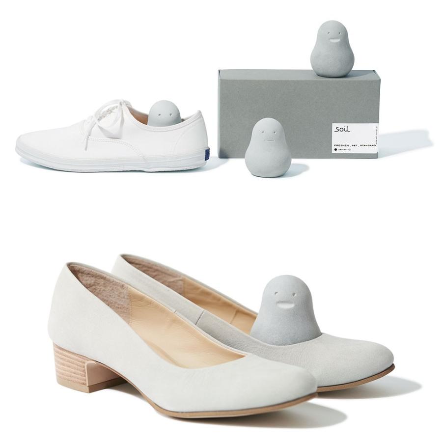 Soil ソイル フレッシェン 3個セット FRESHEN BOXSET 調湿脱臭剤  消臭 脱臭 湿気 吸湿 珪藻土 けいそうど リサイクルアッシュ 炭 イスルギ | SOIL(ファッション) | 06