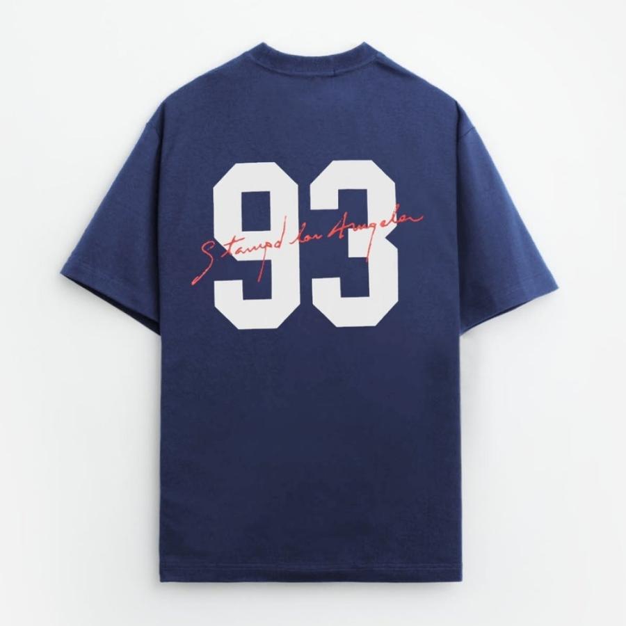 STAMPD スタンプド Tシャツ LA 001 93 Relaxed Tee Vintage Washed M4362TE 半袖 クルーネックトップス カットソー ネイビー×ホワイト 2026SS 日本限定 | STAMPD | 03