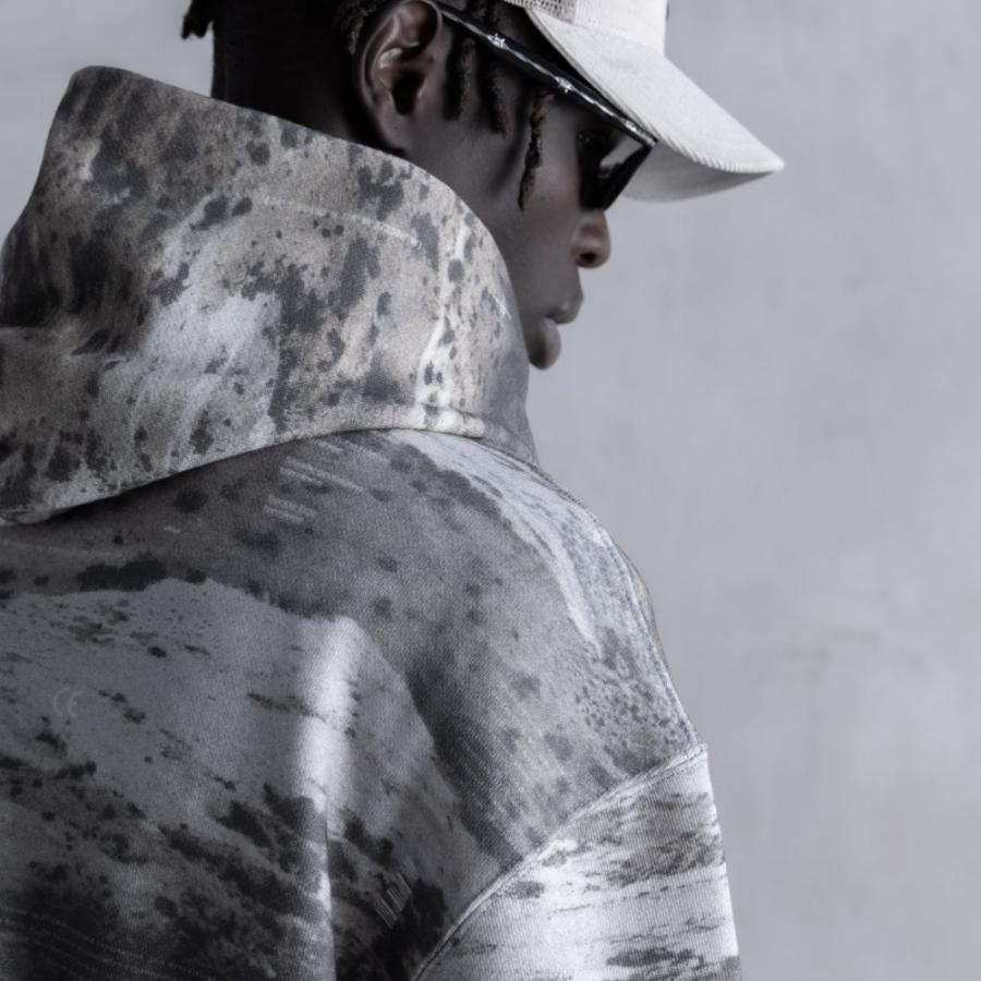 STAMPD スタンプド SANDLAND CAMO CROPPED HOODIE SLA-M3539HD フーディー 吸湿 吸水 セットアップ パーカー カモフラ サンドランド カモ プリント 父の日の画像