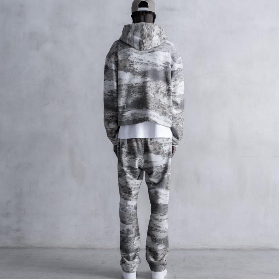STAMPD スタンプド SANDLAND CAMO CROPPED HOODIE SLA-M3539HD フーディー 吸湿 吸水 セットアップ パーカー カモフラ サンドランド カモ プリント 父の日の画像