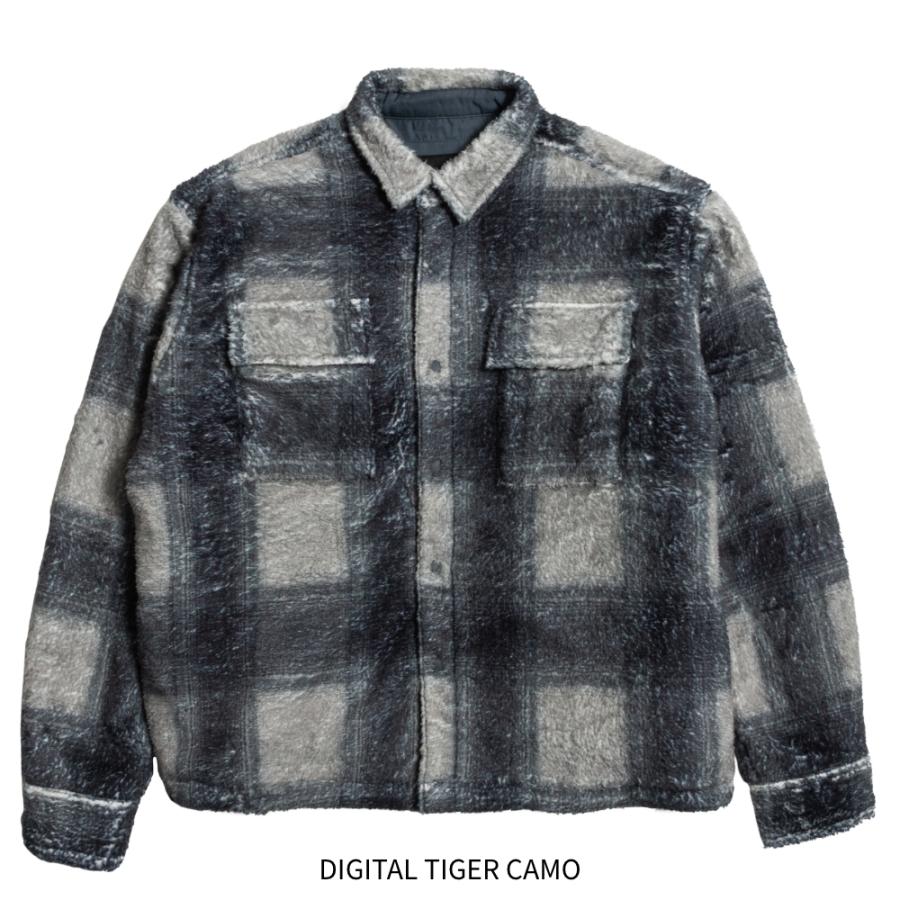 STAMPD スタンプド シャツジャケット Plaid Cropped Sherpa Buttondown  