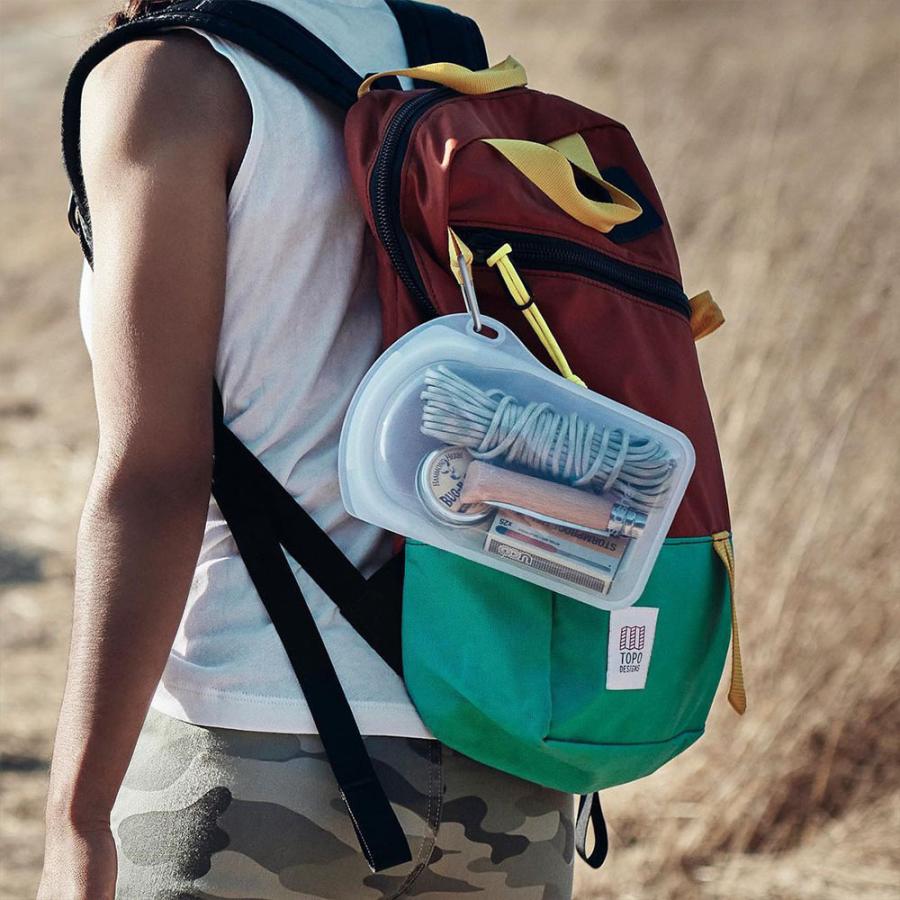 スタッシャー シリコーンバッグ ゴーバッグ カラビナ 保存容器  stasher gobag 20.7×14.6x3.81cm 532ml | stasher | 18