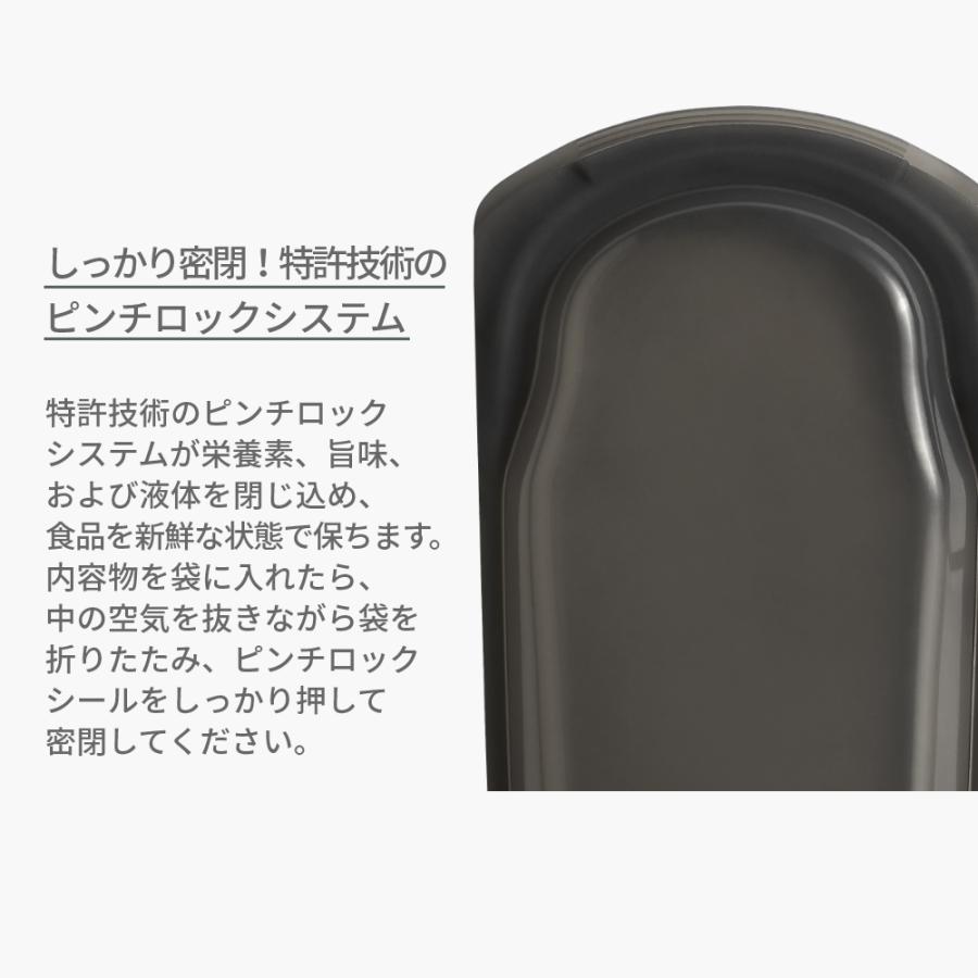 スタッシャー シリコーンバッグ ゴーバッグ カラビナ 保存容器  stasher gobag 20.7×14.6x3.81cm 532ml | stasher | 07