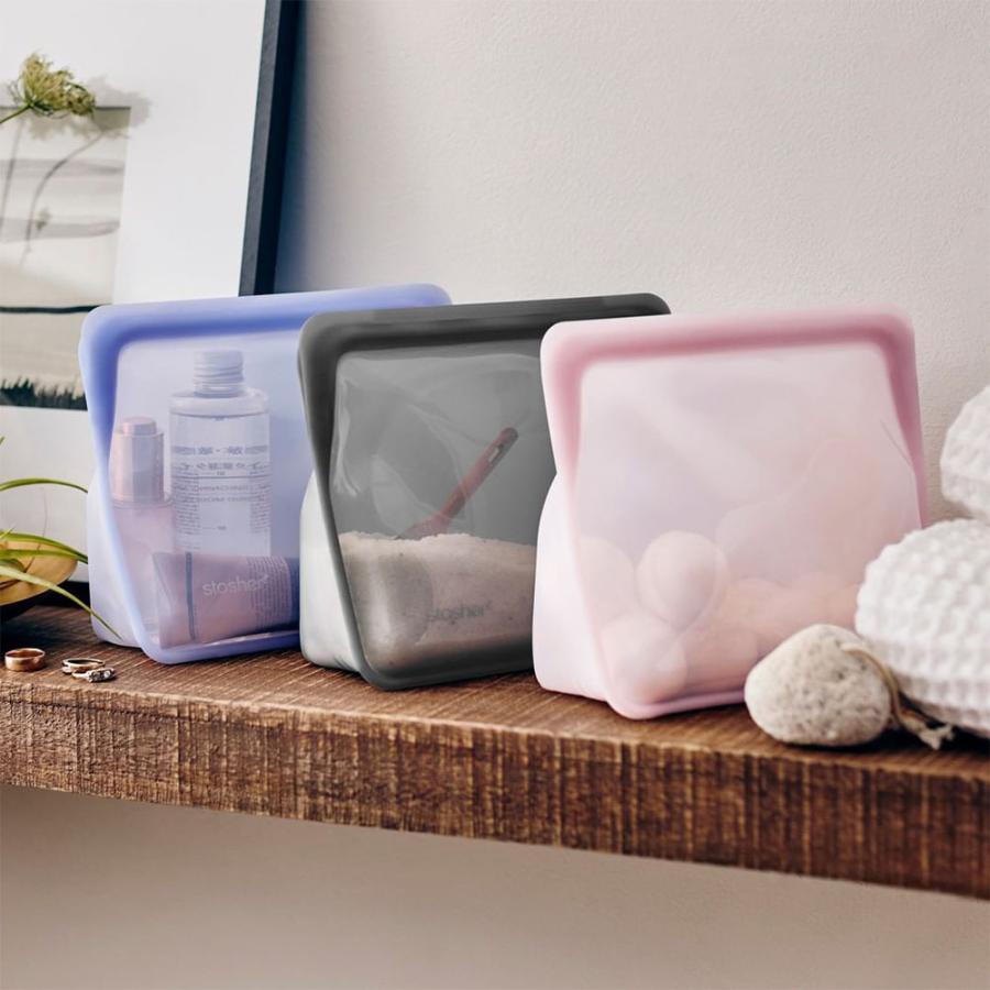 スタッシャー シリコーンバッグ スタンドアップミディアム MID 2個セット stasher 保存容器 マチ付き 19×21.5×6.5cm | stasher | 28