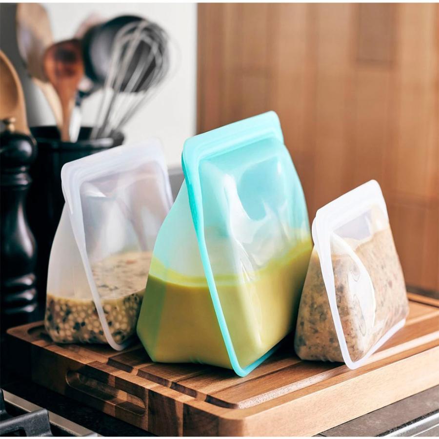 スタッシャー シリコーンバッグ スタンドアップ 3種セット stasher スタッシャー ミディアム ミニ メガ S M L | stasher | 27