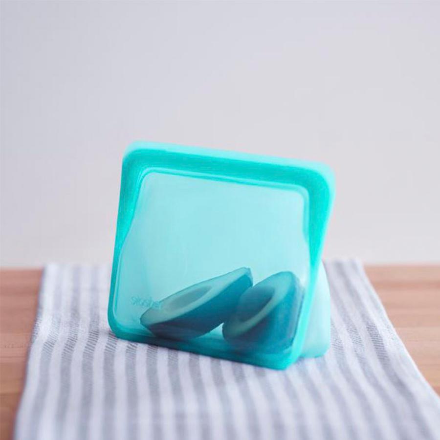 スタッシャー シリコーンバッグ スタンドアップ ミニ 2個セット stasher 保存容器 マチ付き MINI 14.6×19.1×6.5cm | stasher | 18